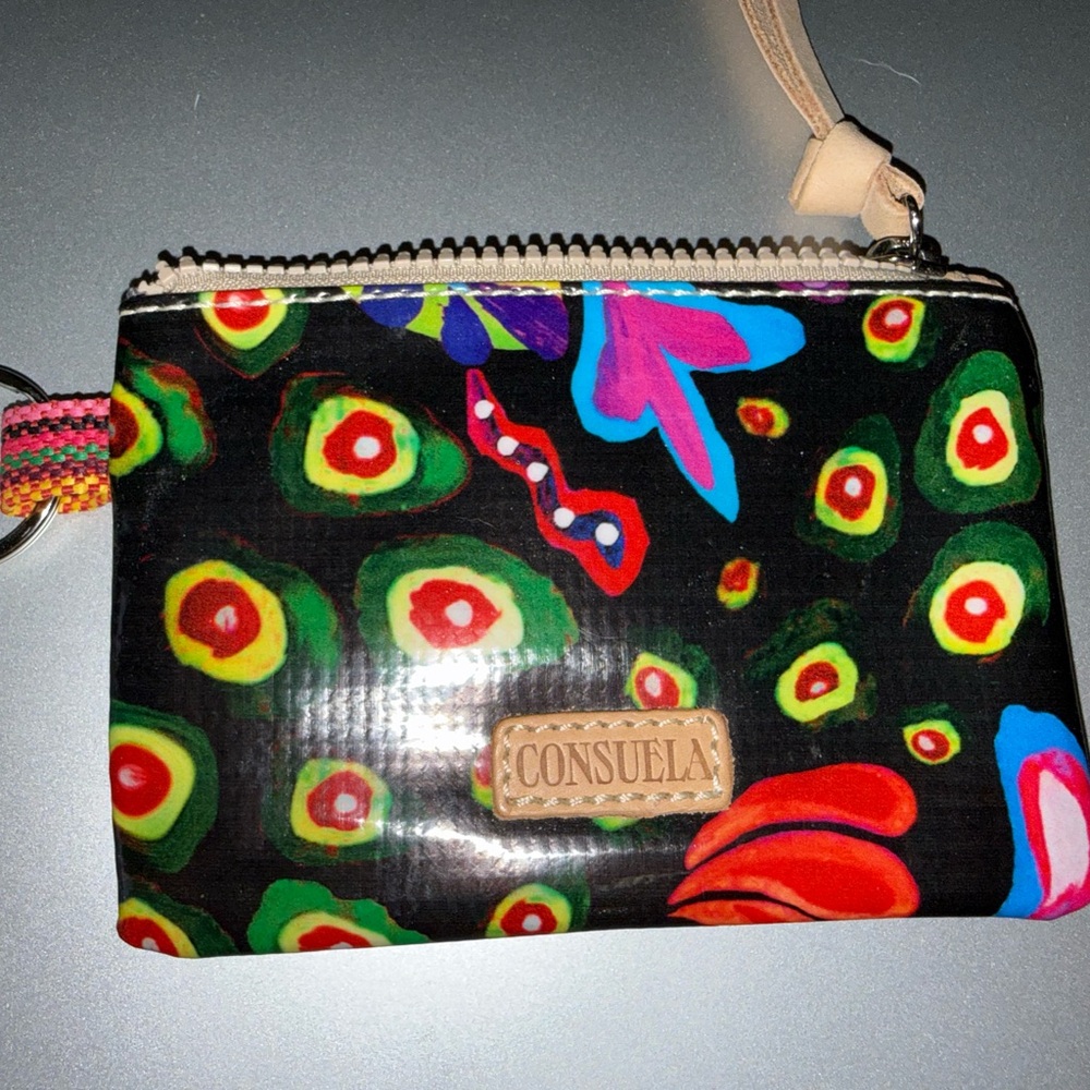 Consuela Colorful Patterned Wristlet